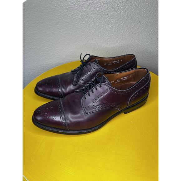 Allen Edmonds Sanford Burgundy Cap-Toe Derby size 10 B Mens Dress Shoes main image 10